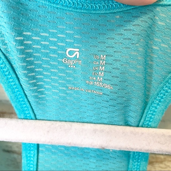 GAP FIT | Racerback Teal Blue Activewear Tank Top - Picture 5 of 6